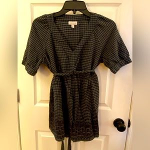 V neck short sleeve tunic maternity top